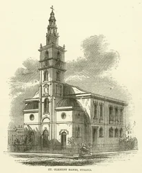 St. Clement Danes, Strand (Gravur)