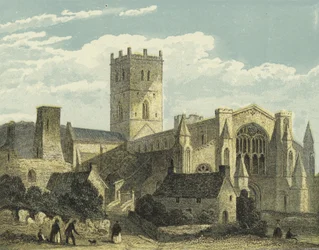 St. Davids Kathedrale, Nordwestansicht