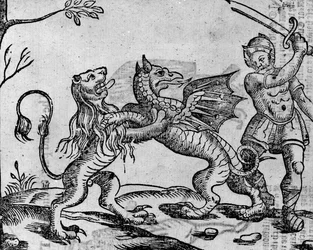 Der heilige Georg und der Drache, aus „A Book of Roxburghe Ballads“