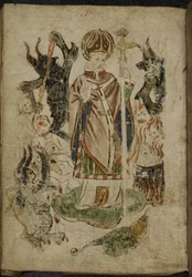St. Patrick umgeben von Dämonen