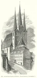 St Severus Kirche in Erfurt (Gravur)