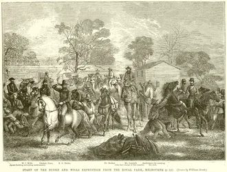 Start der Burke-und-Wills-Expedition vom Royal Park, Melbourne