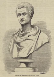 Statue von Campbell, von Patrick Park (Gravur)