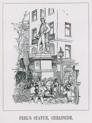 Statue von Peel
