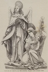 Statuen von Geerts im Kristallpalast (Gravur)