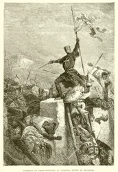 Sturm auf Konstantinopel durch Balduin, Graf von Flandern
