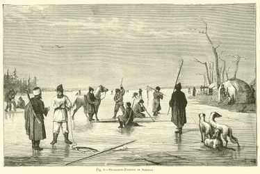 Störfischen in Sibirien
