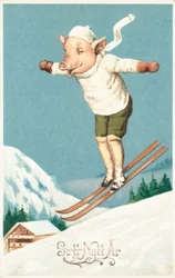 Schwedische Neujahrskarte