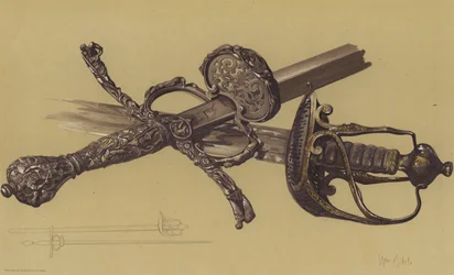 Schwerter von Oliver Cromwell und John Hampden