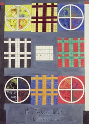 Symbolische Entwürfe auf der Tür des Gewölbes der Adepten, ca. 1894