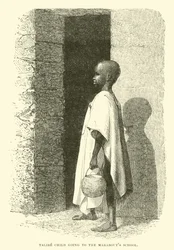 Talibe-Kind auf dem Weg zur Marabouts-Schule