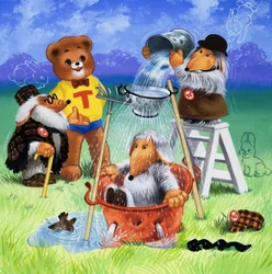 Teddybär (mit versteckten Objekten)