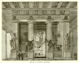 Tempel in Olympia, restauriert