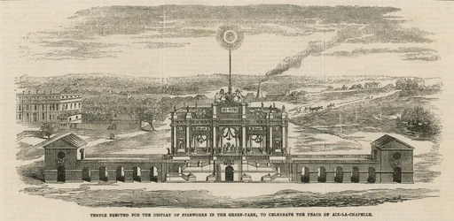 Tempel errichtet zur Feier des Friedens von Aachen