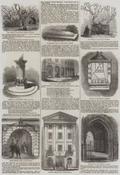 Tempel in London (Stich)