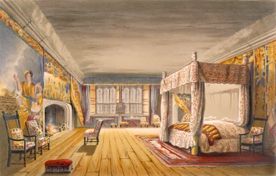 Das beste Schlafzimmer, Cotehele House, ca. 1830-40