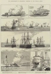 Die Bombardierung von Alexandria (Stich)