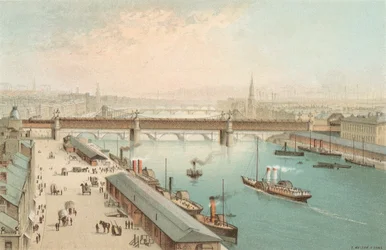 The Broomielaw, Glasgow - Blick nach Osten