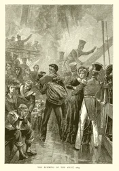 Die Verbrennung der Kent, 1825