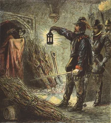Die Gefangennahme von Guy Fawkes, veröffentlicht 1890