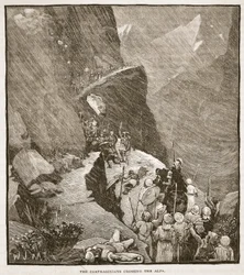 Die Karthager überqueren die Alpen