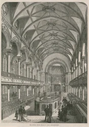 Die zentrale jüdische Synagoge, Great Portland Street, London