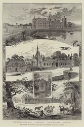 Das Schloss Chantilly, in der Nähe von Paris, die Residenz des Duc d