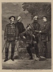 Der Bürgerkrieg in Spanien, Don Carlos und sein Stab