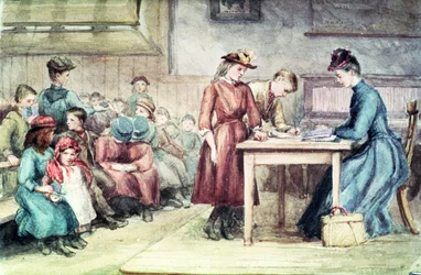 Das Klassenzimmer, ca. 1880