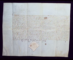 Das Todesurteil für Thomas Howard, 4. Duke of Norfolk, unterzeichnet von Königin Elisabeth I., 1572