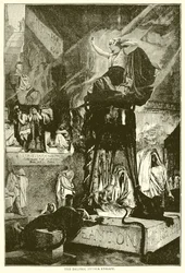 Die delphische Pythia in Ekstase