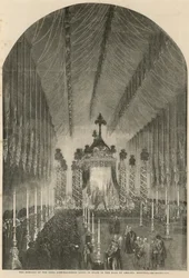 Der Herzog von Wellington aufgebahrt