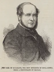 Der Earl of Mulgrave, der neue Gouverneur von Nova Scotia (Gravur)
