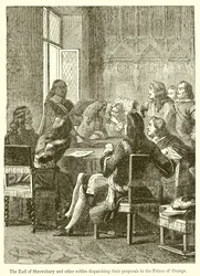Der Earl von Shrewsbury und andere Adlige senden ihre Vorschläge an den Prinzen von Oranien