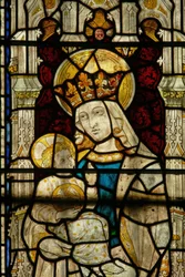 Ostfenster (Ew), Jungfrau und Kind