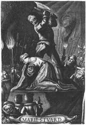 Die Hinrichtung von Maria Stuart (1542-87) am 8. Februar 1587