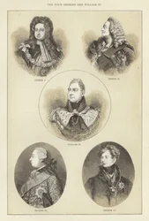 Die vier Georgs und Wilhelm IV.