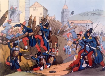 Die französische Legion stürmt eine Karlistenverschanzung, 1837