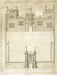 Die Vorderseite von Wilton House (Detail)
