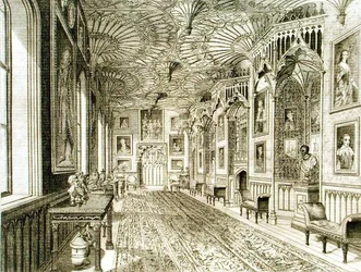 Die Galerie, graviert von T. Morris, aus 
