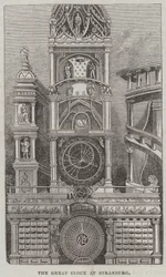 Die Große Uhr in Straßburg (Stich)