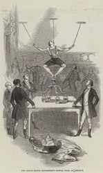 Die Flaschenkunst des großen niederländischen Equilibristen bei Astley