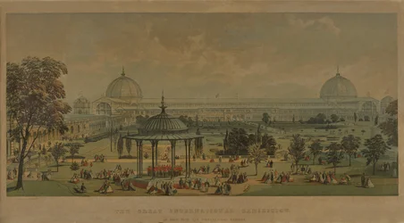 Die Große Internationale Ausstellung, gesehen von den Horticultural Gardens, 1851