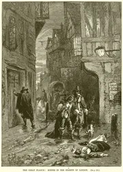 Die Große Pest: Szenen auf den Straßen von London