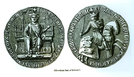 Das große Siegel von Edward I. (1239-1307)