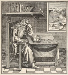 Der Einsiedler von Grub Street, nach einem Bild veröffentlicht von Richardson, 1794