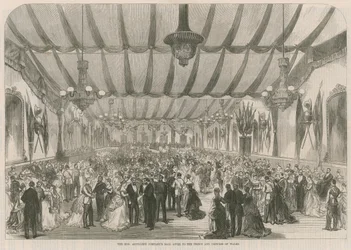 Der Ball der Ehrenwerten Artilleriegesellschaft für den Prinzen und die Prinzessin von Wales