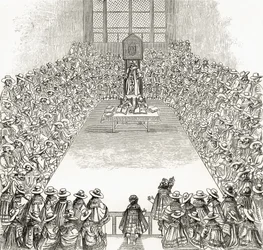 Das Unterhaus zur Zeit von James I., aus 