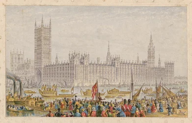 Das Parlamentshaus, Palast von Westminster, London