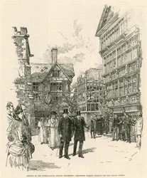 Die Internationale Gesundheitsausstellung in South Kensington: Prozession durch die alte Londoner Straße